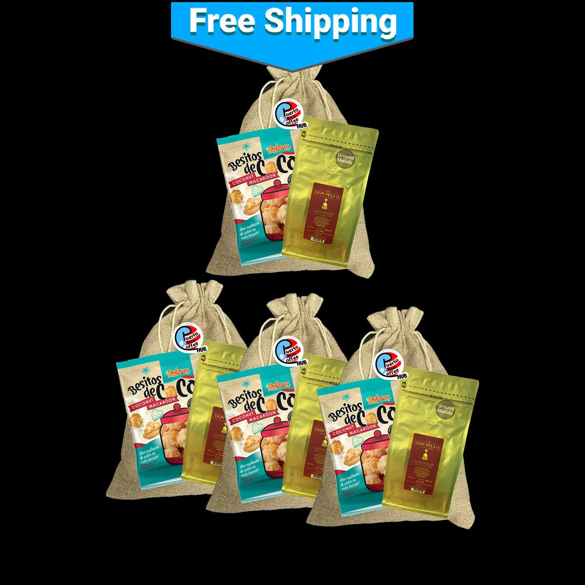 Café Don Pello 14 Oz Ground Coffee Gift Bag - Image 5
