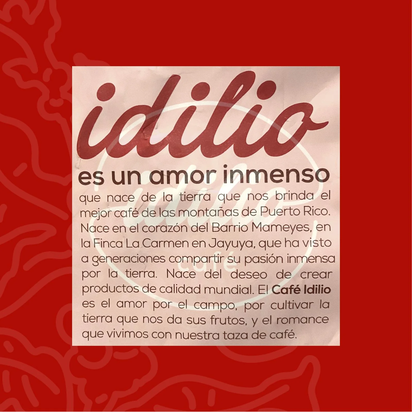 Café Idilio Ground Coffee - Image 2