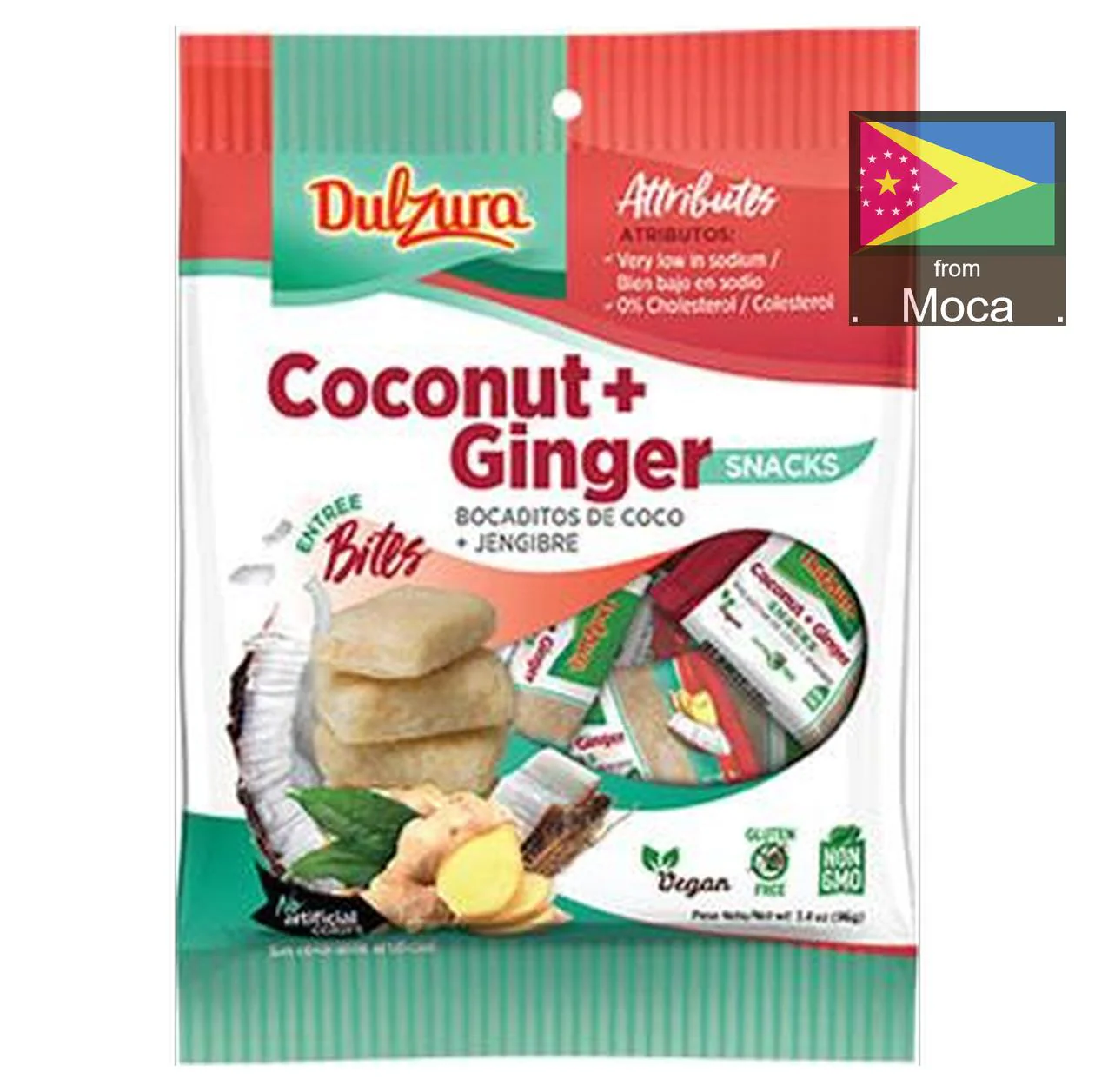 Dulzura Borincana Coconut Ginger Bites 24-Pack - Image 2